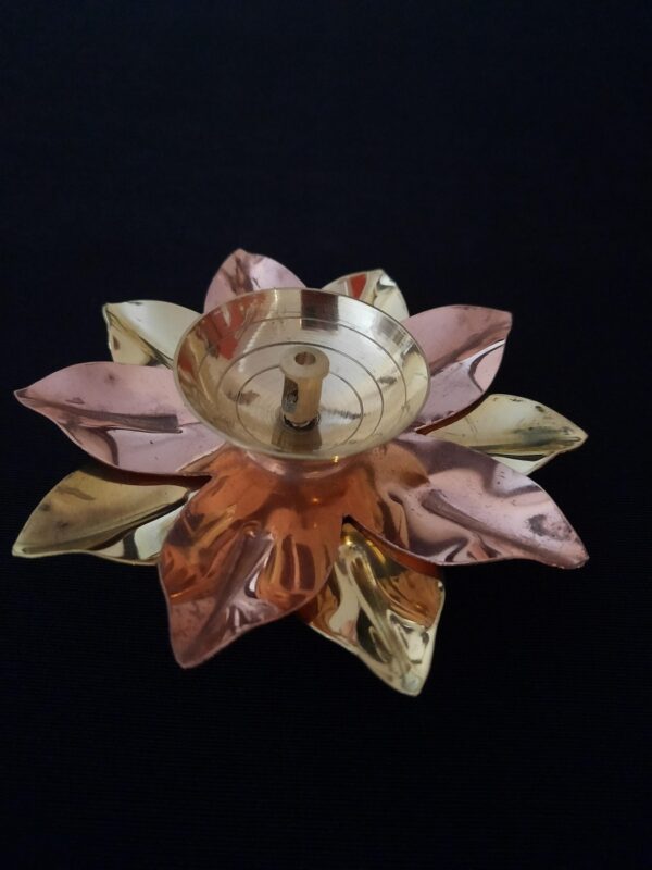 GOLD & COPPER DIYA- MEDIUM