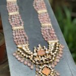 PINK PEACOCK & NECKLACE SET