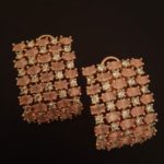 SQUARE EARRING TOPS WITH CRYSTALS