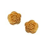 GOLD FLOWER STUDS - Image 2