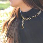 18 K GOLD PLATED TOGGLE CHAIN